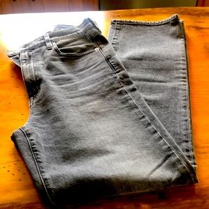 High Waisted Straight Leg Designer Jean